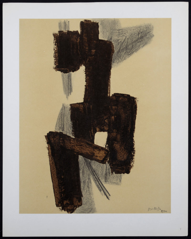 Pierre Soulages - Composition #7, 1962 - Image 2