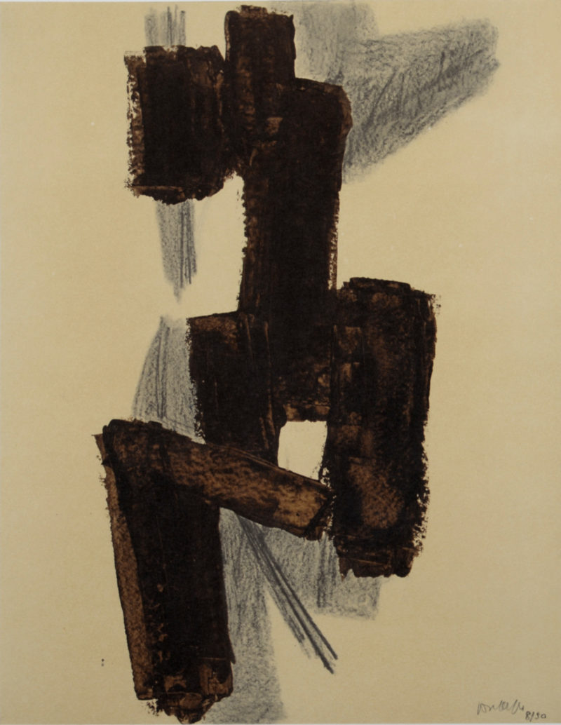 Pierre Soulages - Composition #7, 1962 - Image 3