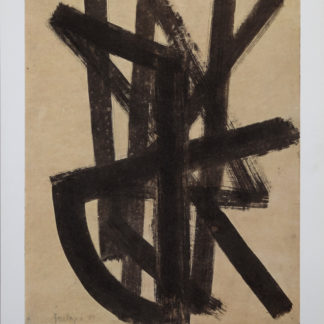 Pierre Soulages - Composition #4, 1962