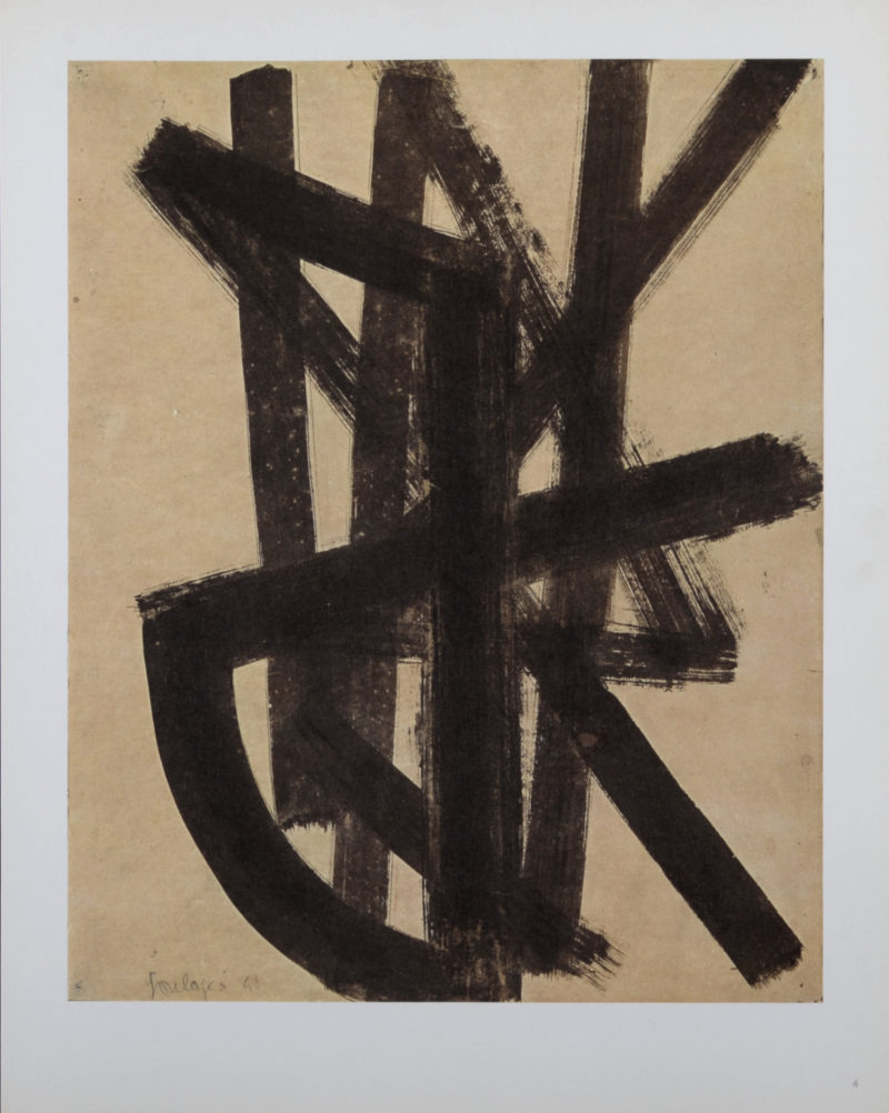 Pierre Soulages - Composition #4, 1962