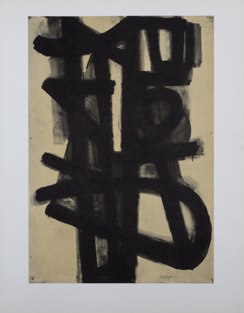 Pierre Soulages - Composition #2, 1962