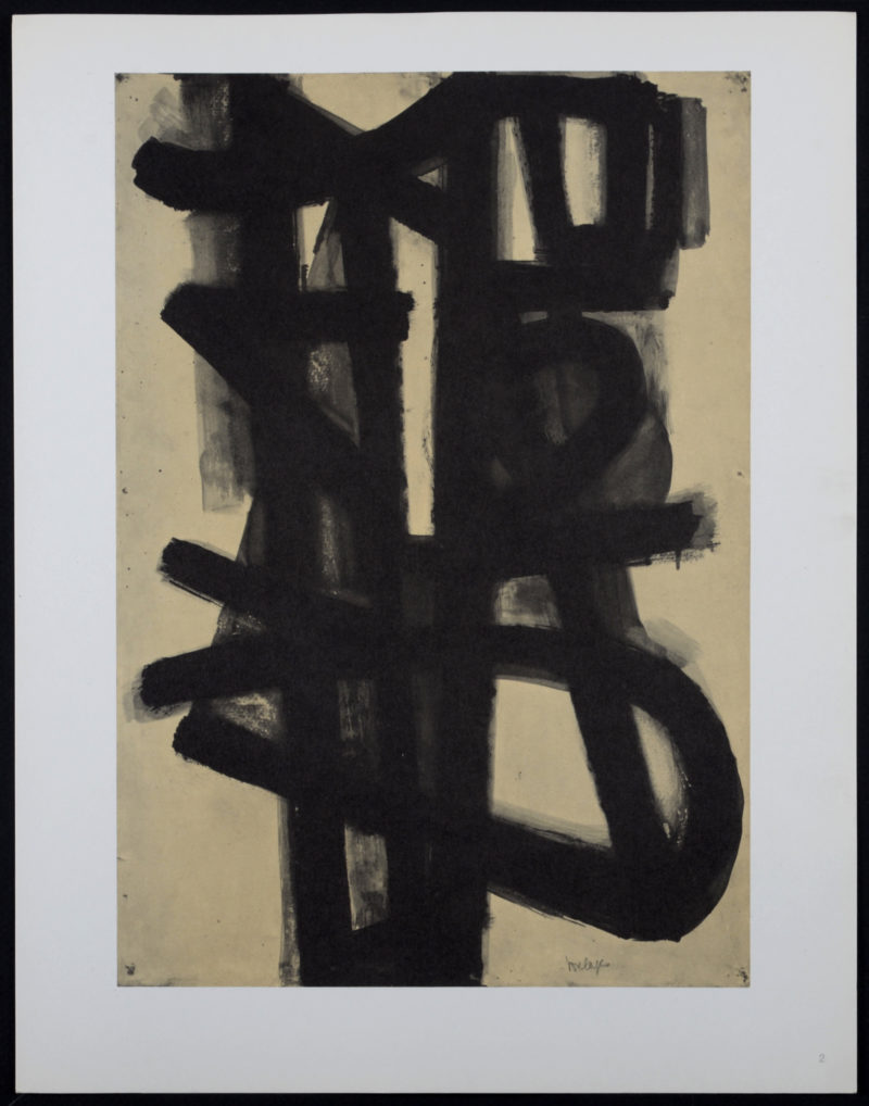 Pierre Soulages - Composition #2, 1962 - Image 2