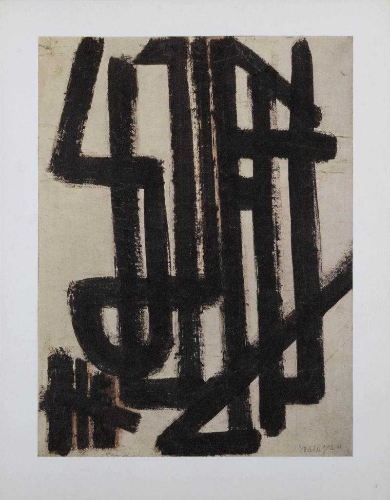 Pierre Soulages - Composition #3, 1962
