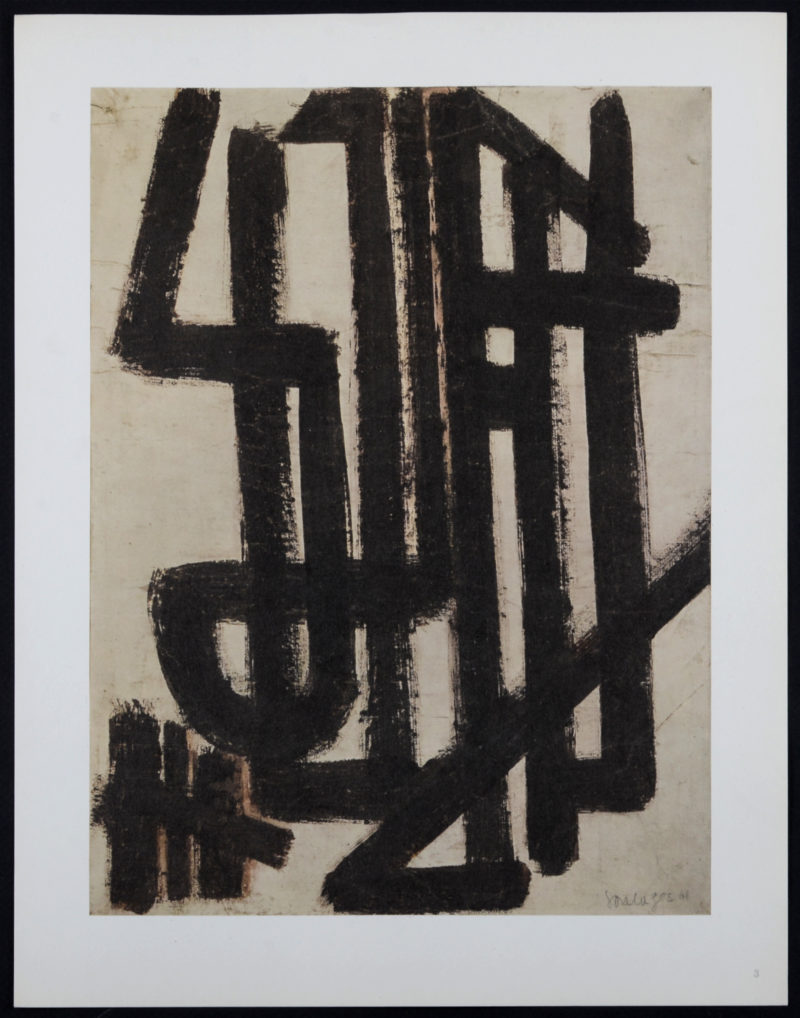 Pierre Soulages - Composition #3, 1962 – Image 3
