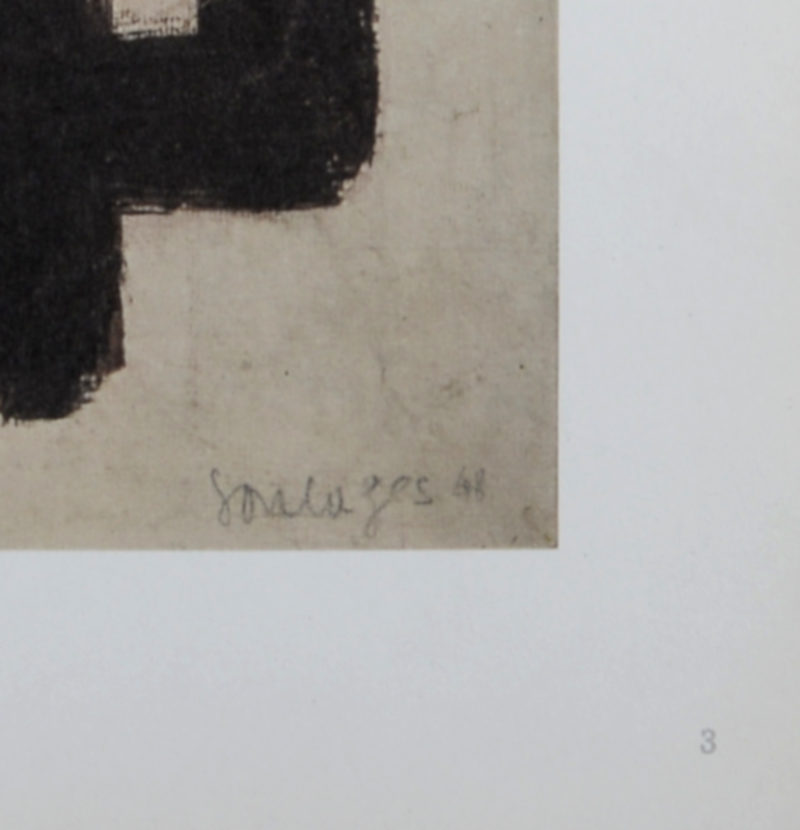 Pierre Soulages - Composition #3, 1962 – Image 4