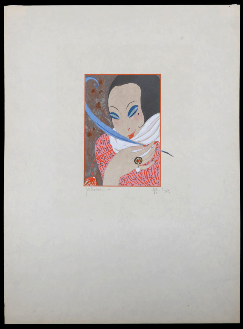 Georges Lepape - La Plume, 1914 - Chef-d'œuvre de l'Art déco ! – Image 3