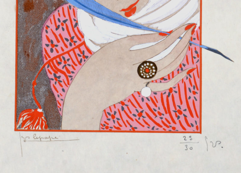 Georges Lepape - La Plume, 1914 - Chef-d'œuvre de l'Art déco ! – Image 4