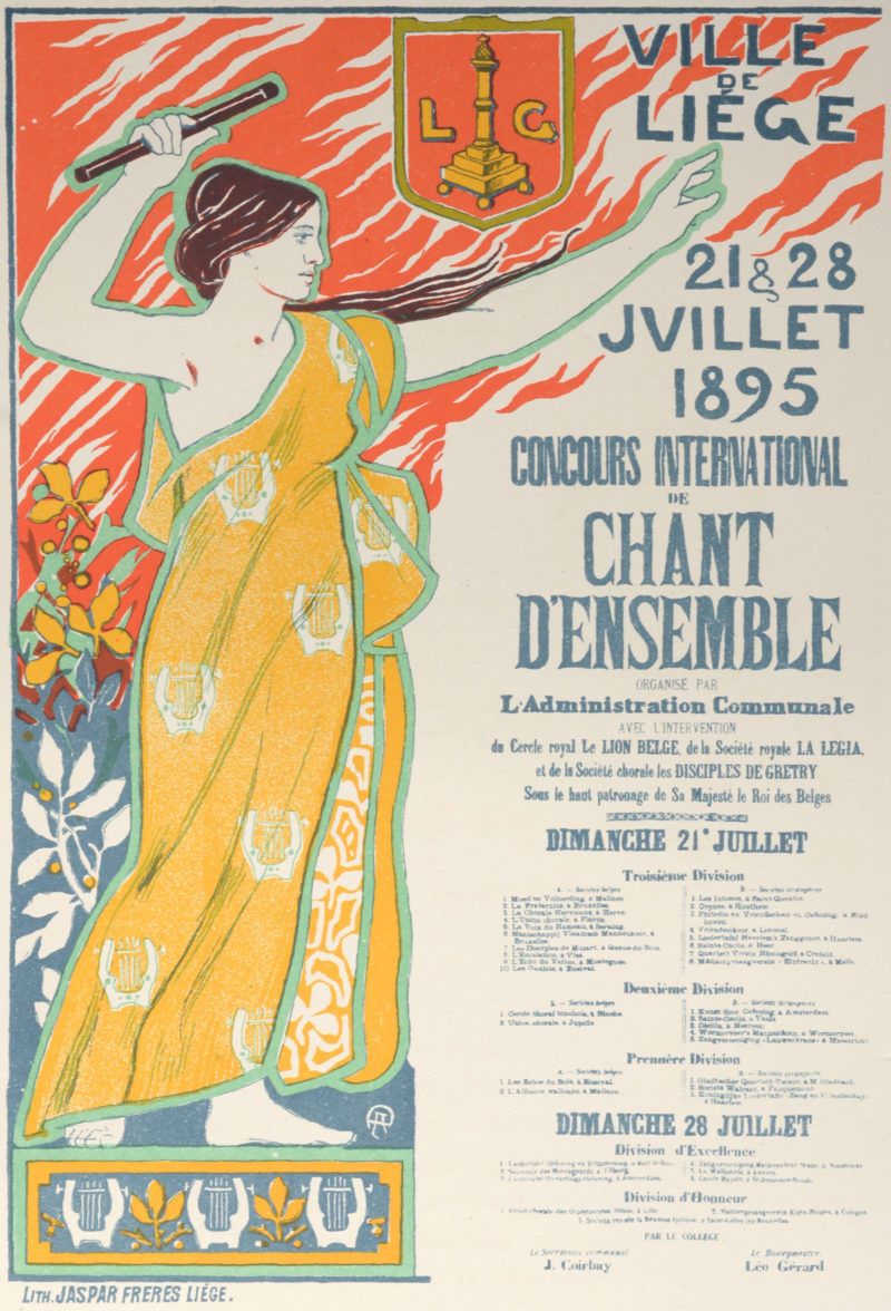 Auguste Donnay - Concours international de Chant d'ensemble - 1897