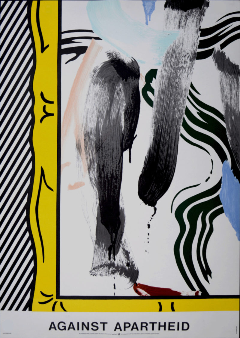 Roy Lichtenstein - Against Apartheid, 1983 - Scarce! - Image 2