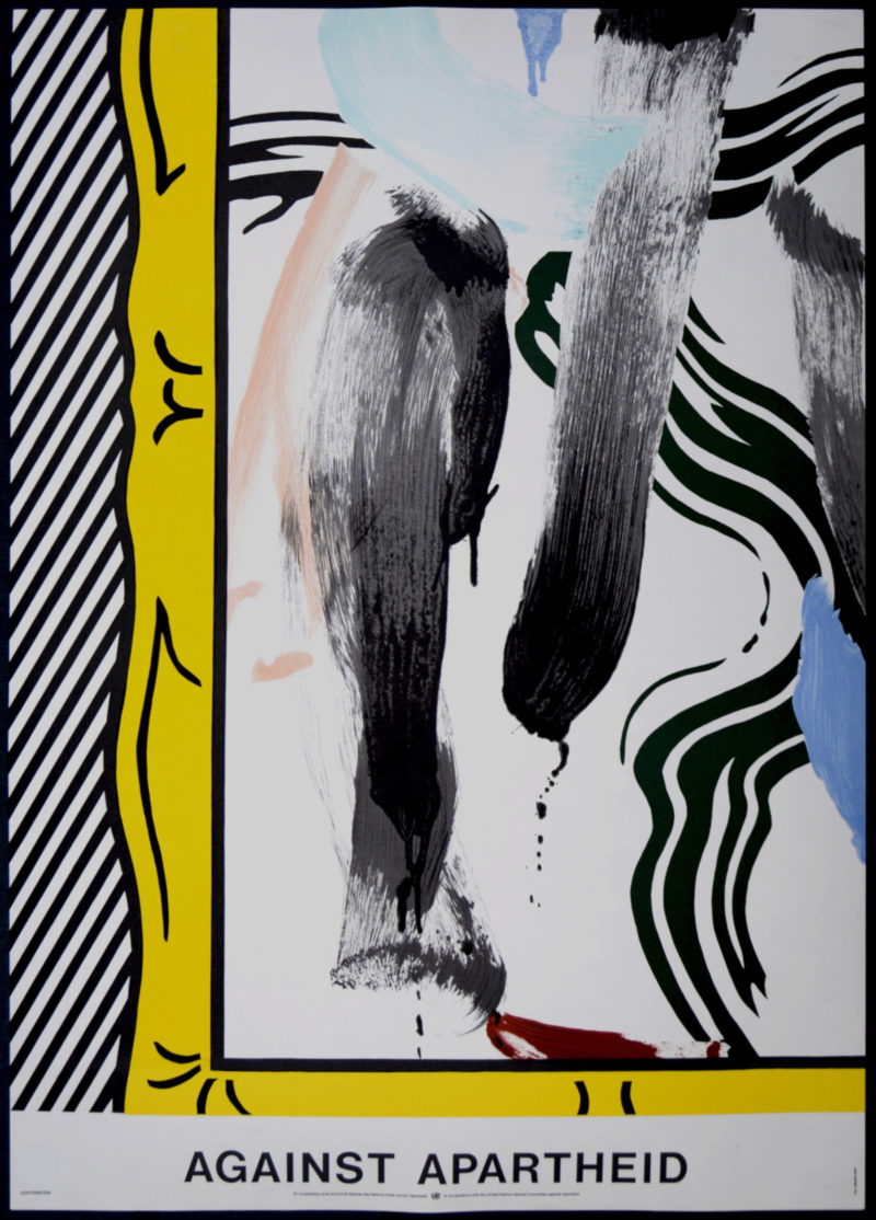 Roy Lichtenstein - Against Apartheid, 1983 - Scarce! - Image 3