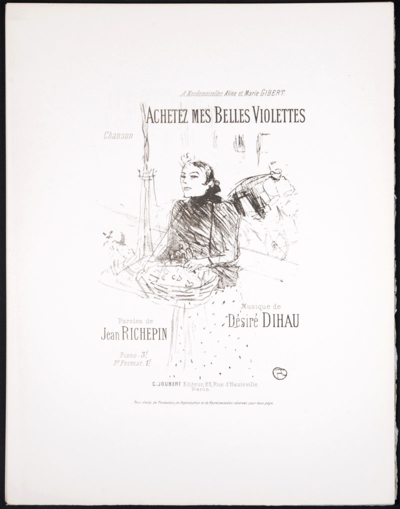 Henri de Toulouse-Lautrec - Achetez mes belles violettes, 1895 - Image 2
