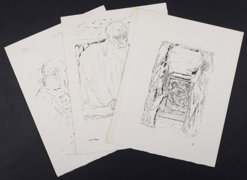 Pierre Bonnard - La Vie de Sainte Monique #12, 1930 - Ensemble de 3 lithographies