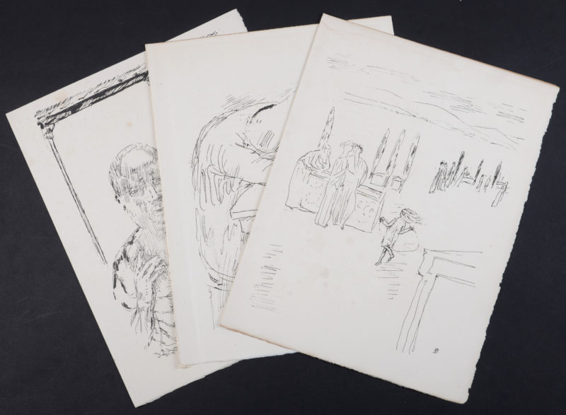 Pierre Bonnard - La Vie de Sainte Monique #11, 1930 - Set of 3 lithographs