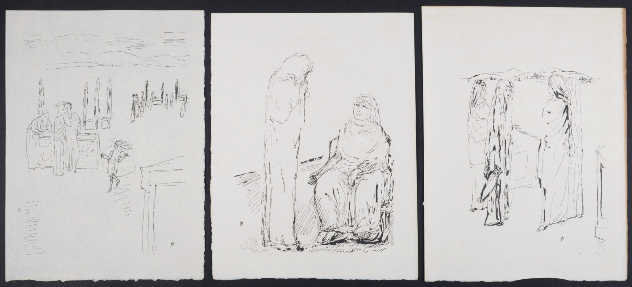 Pierre Bonnard La Vie de Sainte Monique 10, 1930 Set of 3