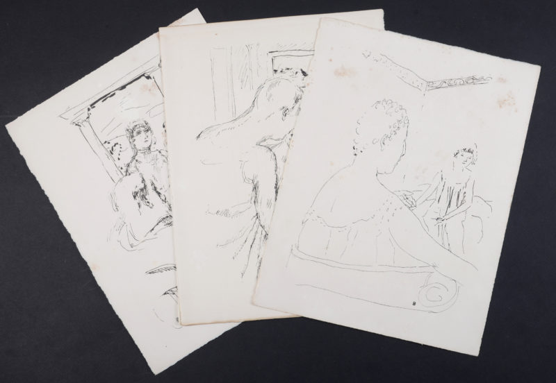 Pierre Bonnard - La Vie de Sainte Monique #6, 1930 - Set of 3 lithographs