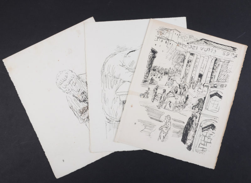 Pierre Bonnard - La Vie de Sainte Monique #4, 1930 - Set of 3 lithographs