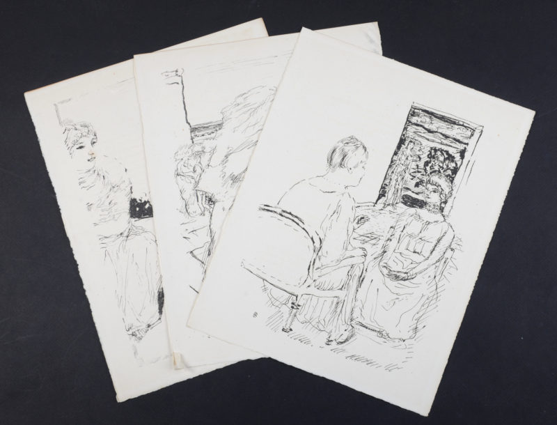 Pierre Bonnard - La vie de Sainte Monique #1, 1930 - Set of 3 litographs