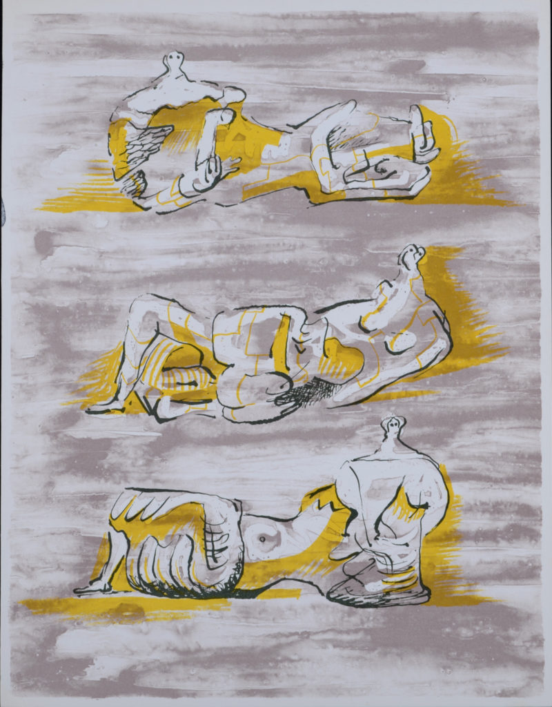 Henry Moore - Figures allongées, 1971 - Image 2