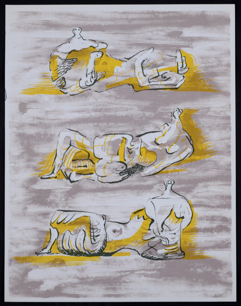 Henry Moore - Figures allongées, 1971 - Image 3