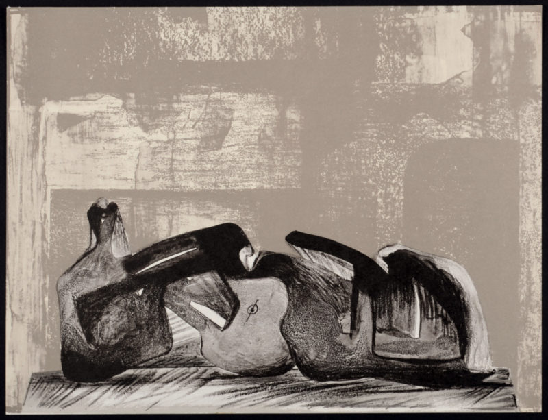 Henry Moore - Reclining Figure Interior Setting I, 1977 - Image 3