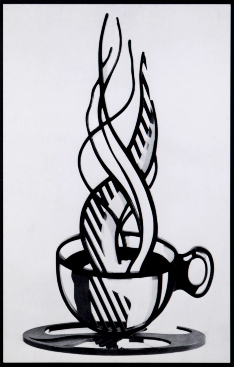 Lichtenstein - Cup and Saucer II & Red Lamps, c. 1977 - Set of 2 Ephemera! - Image 8