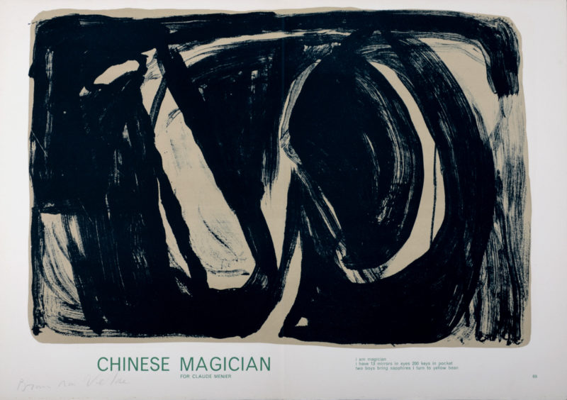 Bram Van Velde - Magicien chinois, 1964 - Signé à la main ! – Image 2
