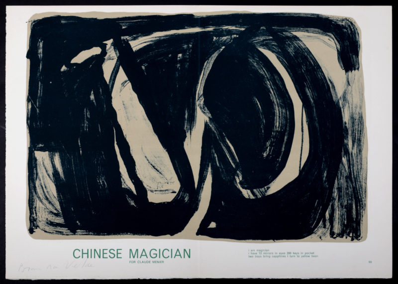 Bram Van Velde - Magicien chinois, 1964 - Signé à la main ! – Image 3