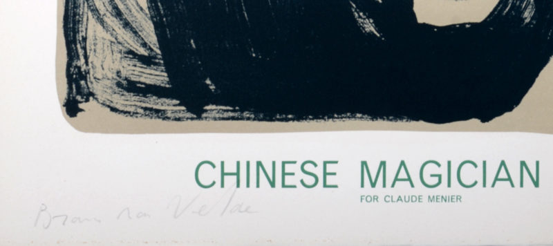 Bram Van Velde - Magicien chinois, 1964 - Signé à la main ! – Image 4