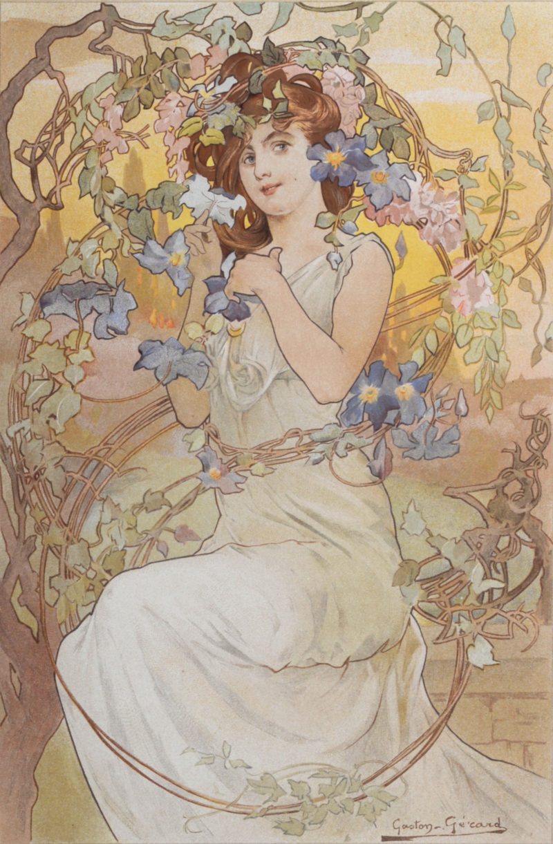 Gaston Gérard - Clématites, 1900