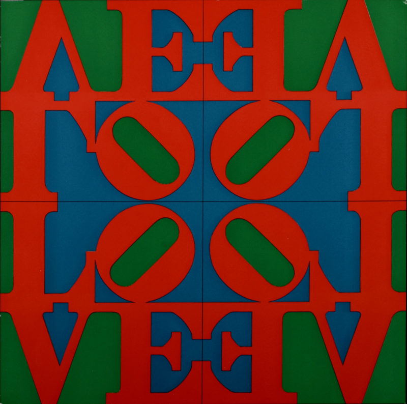 Robert Indiana - Love Wall, 1967 - Très rare !