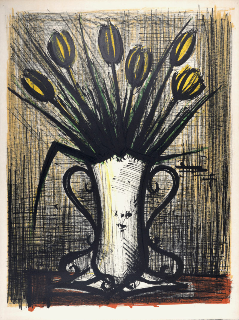 Bernard Buffet - Bouquet de tulipes jaunes, c. 1960 - Image 2