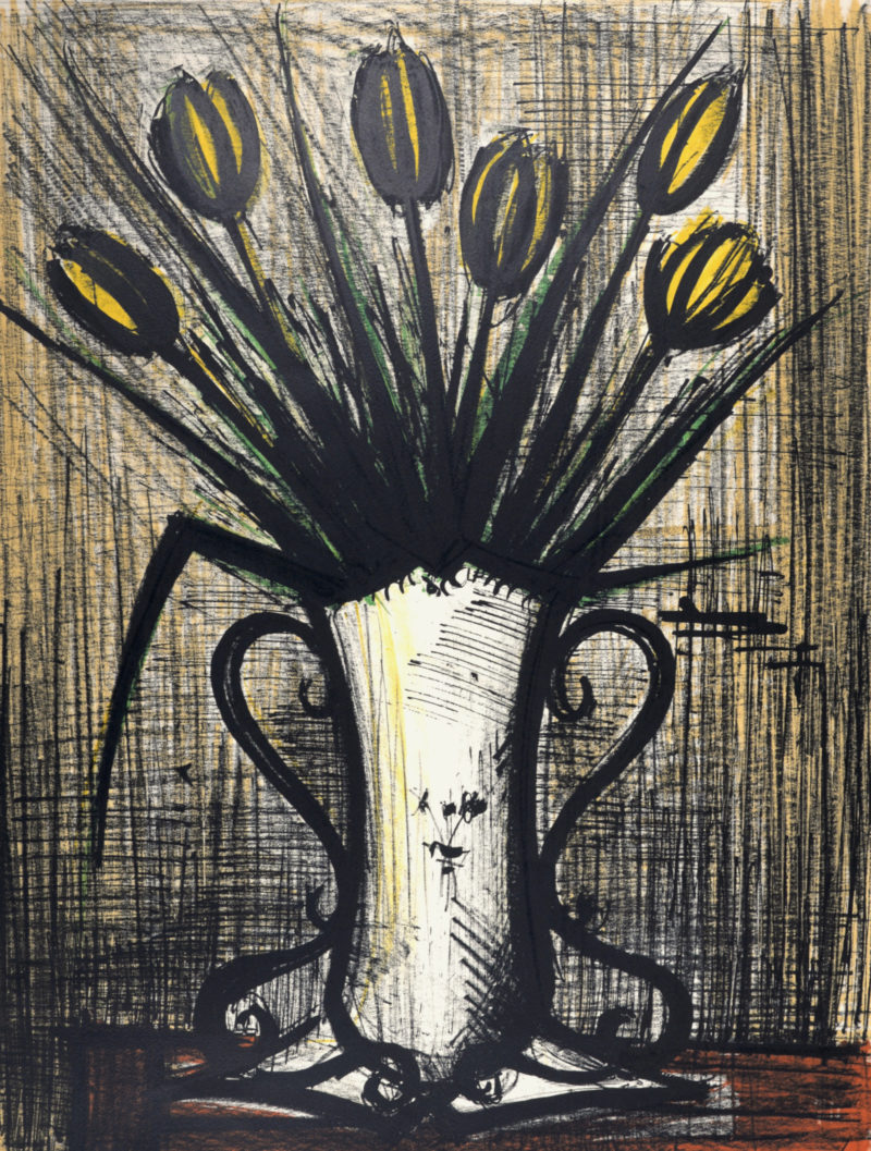 Bernard Buffet - Bouquet de tulipes jaunes, c. 1960 - Image 4