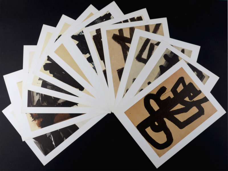 Pierre Soulages (After) - Pierre Soulages : Hazan portfolio, 1962  - Rare full book of 12 prints!