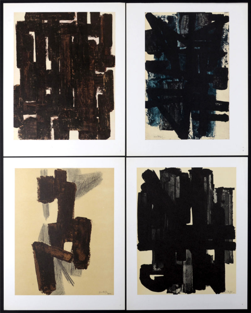 Pierre Soulages (After) - Pierre Soulages : Hazan portfolio, 1962  - Rare full book of 12 prints! - Image 3