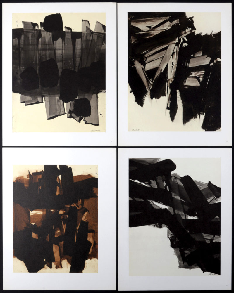 Pierre Soulages (After) - Pierre Soulages : Hazan portfolio, 1962  - Rare full book of 12 prints! - Image 4