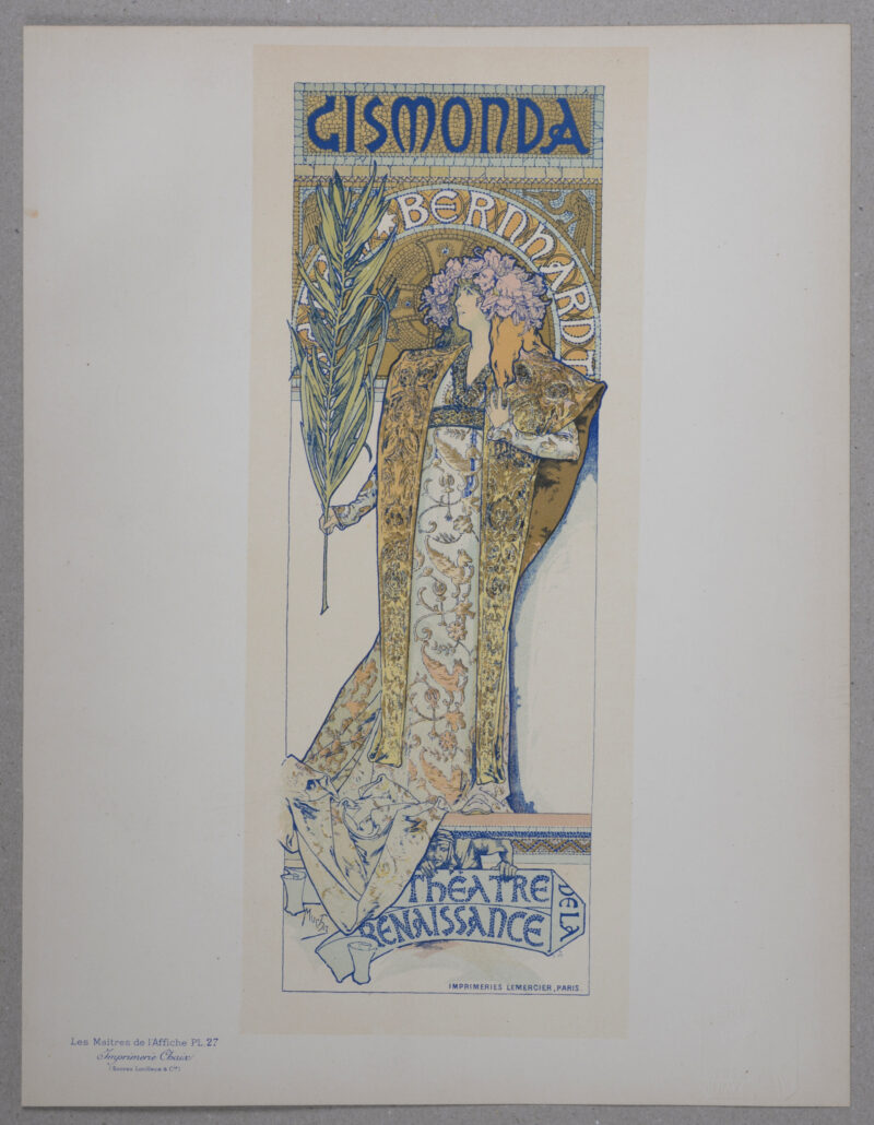 Alphonse Mucha - Les Maîtres de l'Affiche : Gismonda (Sarah Bernhardt), 1896 – Image 3