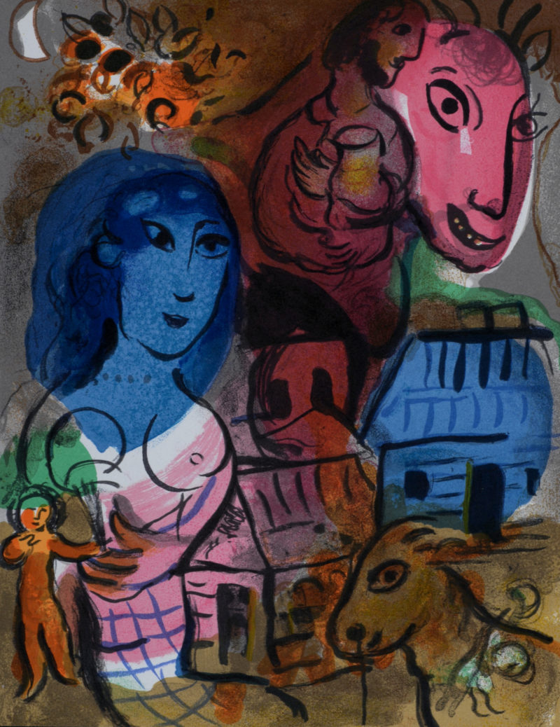 Marc Chagall - Intimité, 1969 - Image 2
