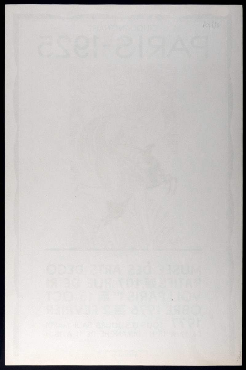 Robert Bonfils (d'après) - Paris 1925 - Musée des Arts Décoratifs, 1976 – Image 7