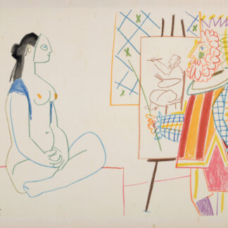Pablo Picasso - Model and King, 1954