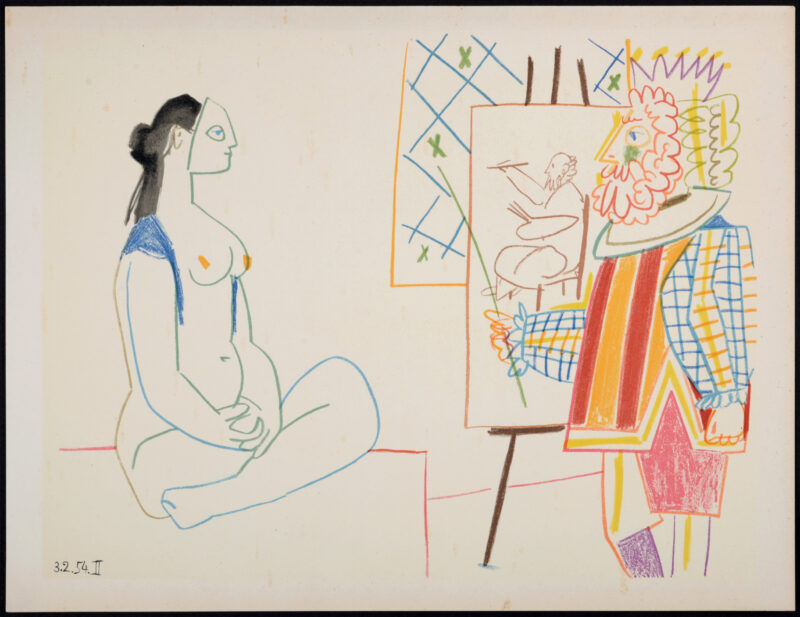 Pablo Picasso - Model and King, 1954 – Image 2