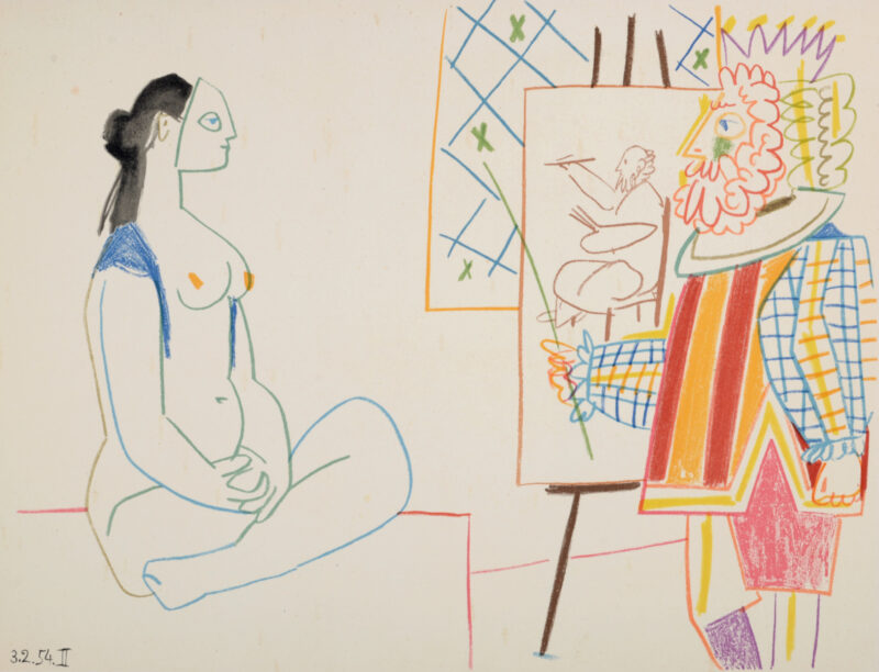 Pablo Picasso - Model and King, 1954 – Image 3