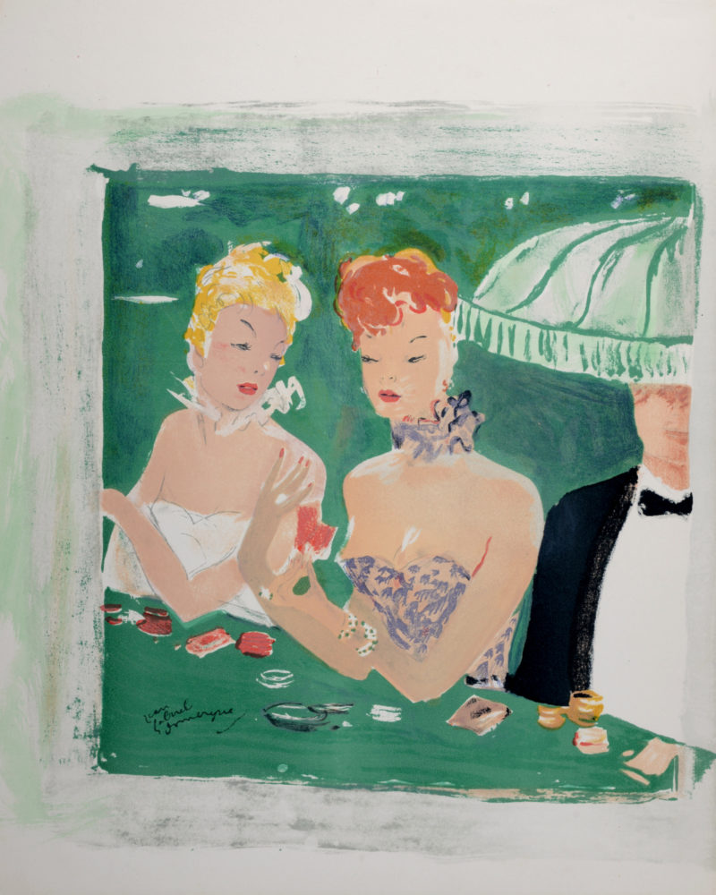 Jean-Gabriel Domergue - La Parisienne : Deux femmes au casino, 1956