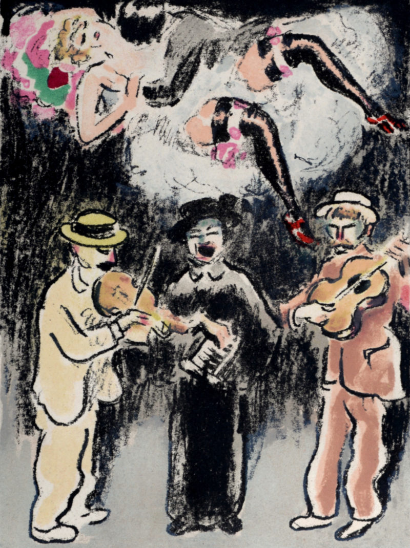 Kees Van Dongen - Chanteurs des rues, ou le rêve à bon marché, 1949 – Image 4