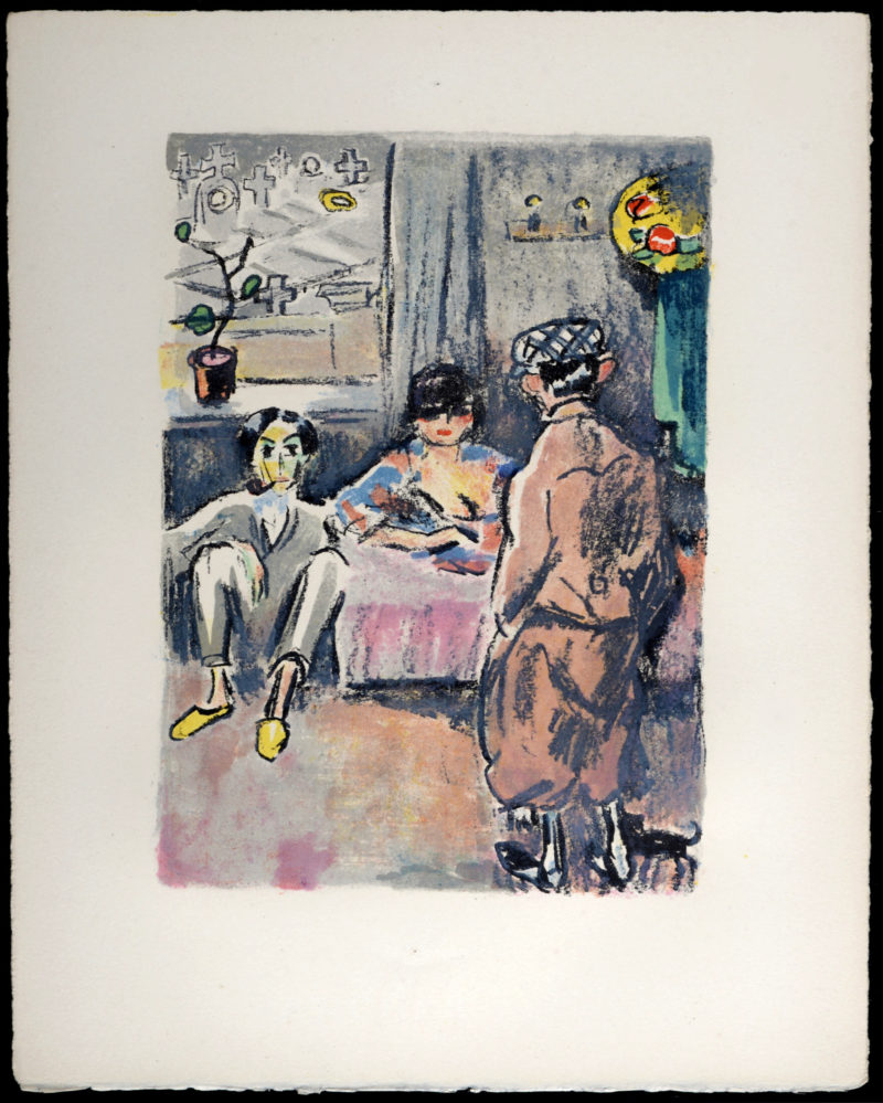 Kees Van Dongen - André Salmon et Mac Orlan, Rue Saint Vincent, 1949 – Image 2