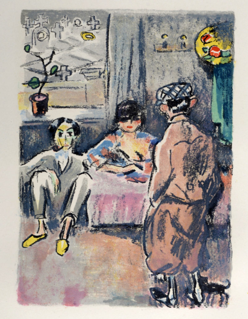 Kees Van Dongen - André Salmon et Mac Orlan, Rue Saint Vincent, 1949 – Image 3