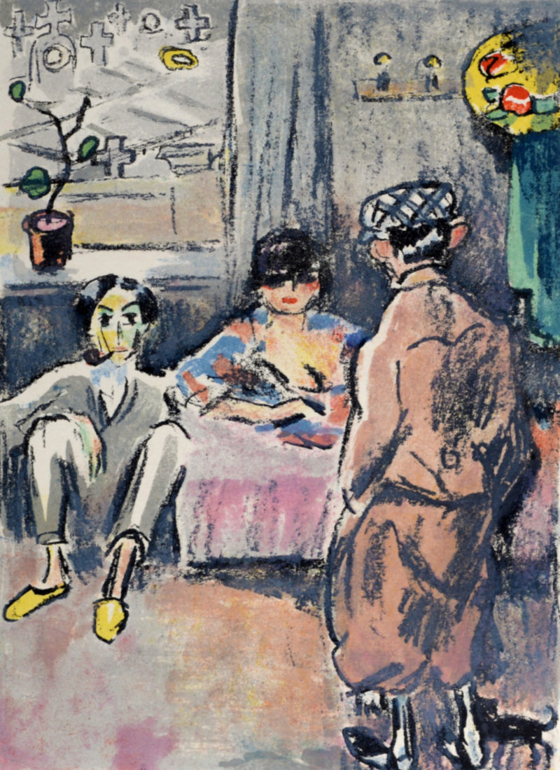 Kees Van Dongen - André Salmon et Mac Orlan, Rue Saint Vincent, 1949 – Image 5