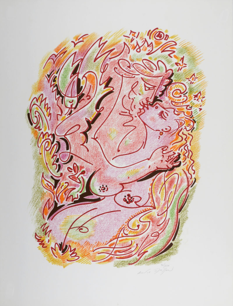 André Masson - Sonnets de Louise Labé #6, 1972 - Hand signed! - Image 2