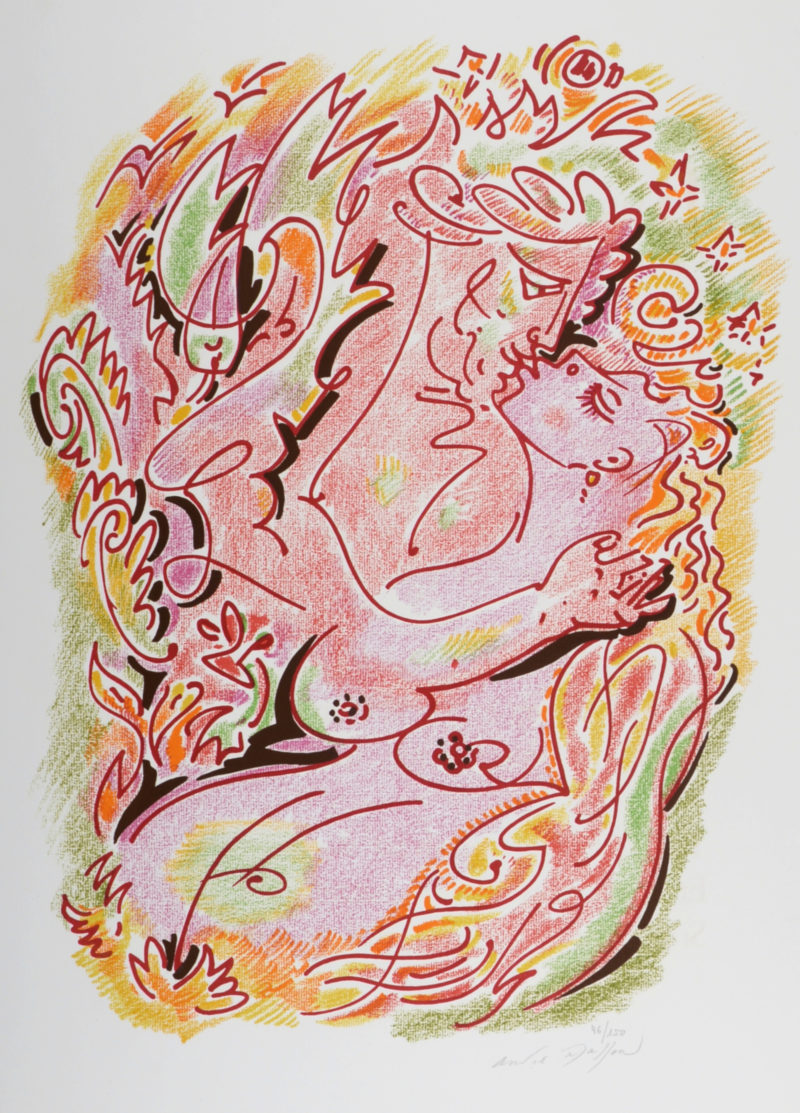 André Masson - Sonnets de Louise Labé #6, 1972 - Hand signed!