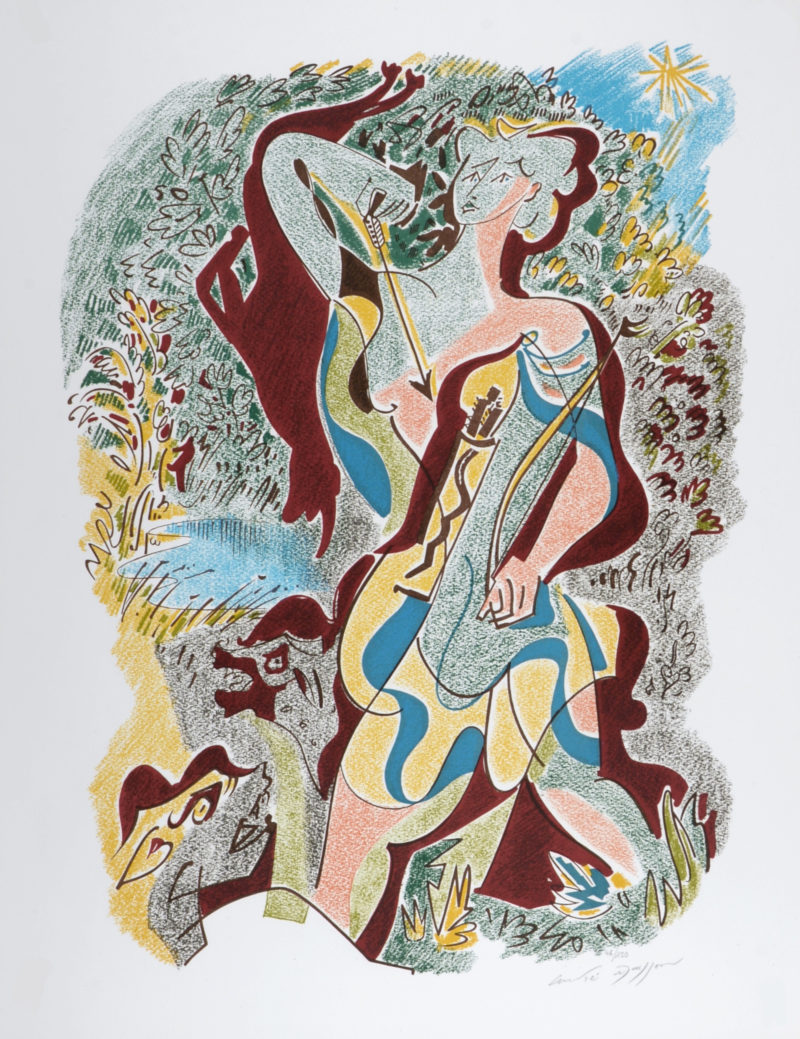 André Masson - Sonnets de Louise Labé #4, 1972 - Hand signed! - Image 2