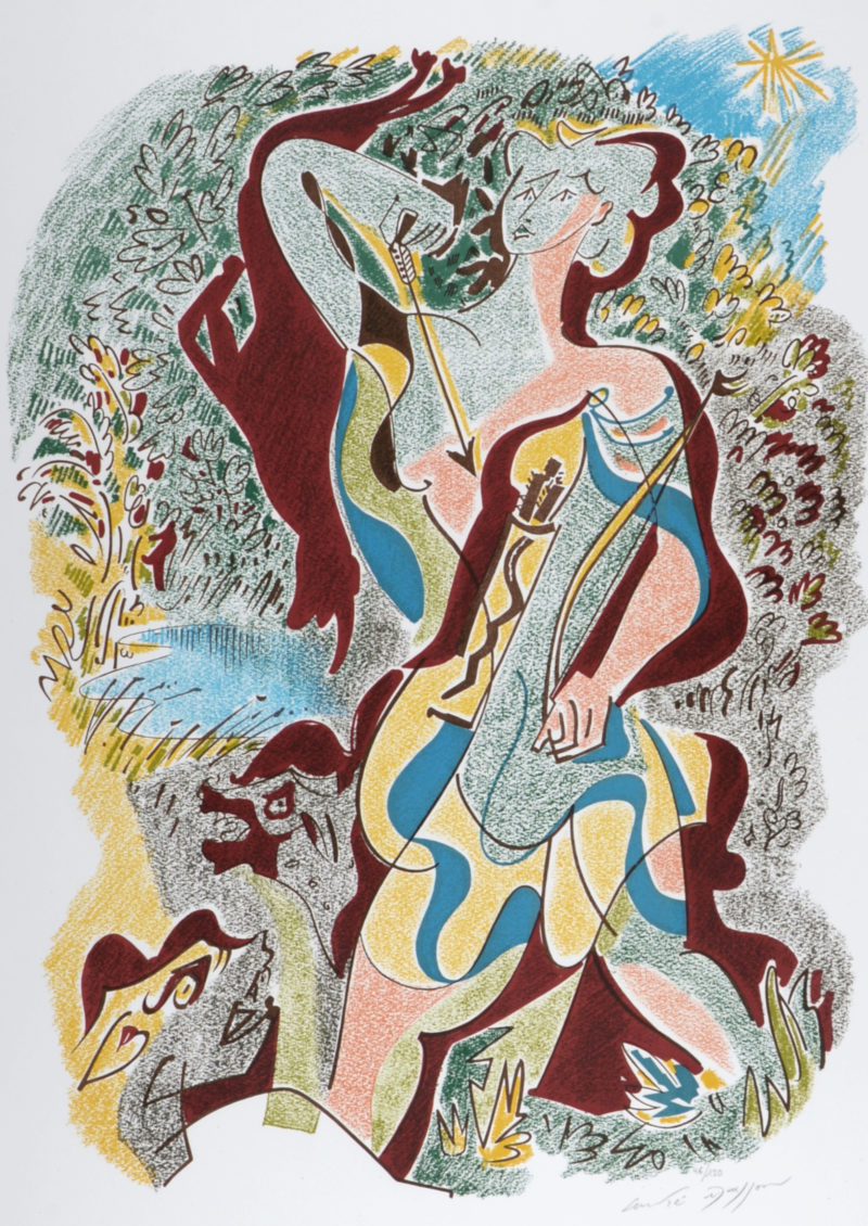 André Masson - Sonnets de Louise Labé #4, 1972 - Hand signed!